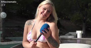 Lucky Kay Love - Blonde Girl Casting Sex Poolside