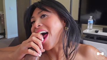 Ember Snow - Cheating Asian Wife Fucks BBC Beg Me To Creampie